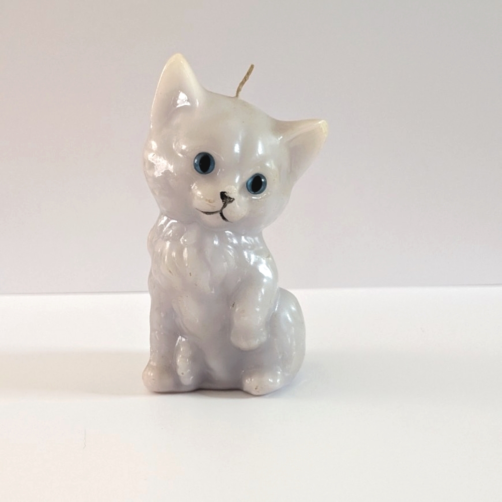 Gurley Style Kitten Cat Candle: 1950s Mid Century Retro Home Decor